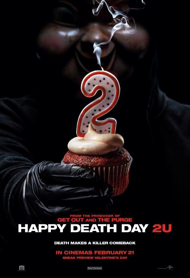 Happy Death Day 2u 2019 Showtimes Tickets Reviews Popcorn - happy death day 2u movie poster