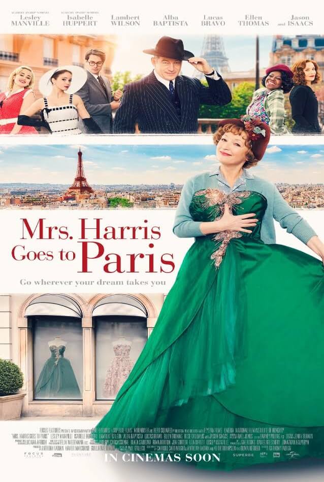Mrs Harris Goes to Paris Movie Poster