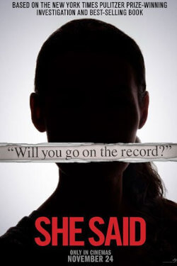 She Said (PREMIERE) Movie Poster