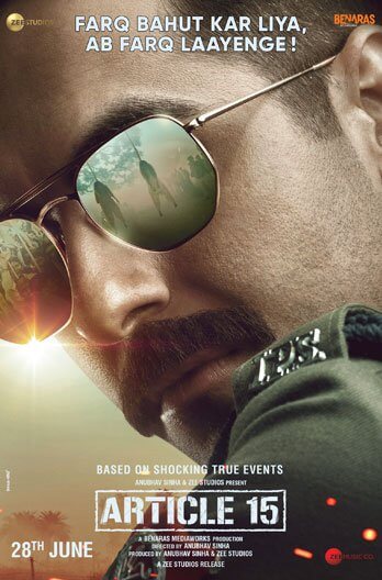 Article 15 Movie Poster