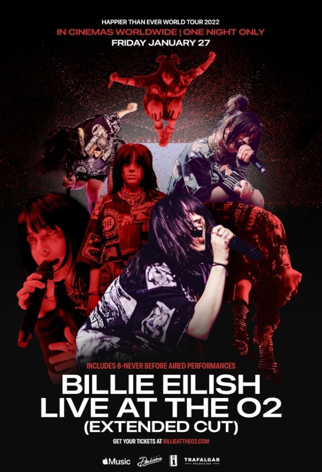 Billie eilish live at the o2 Movie Poster