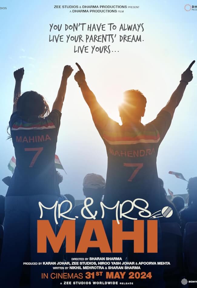 Mr. & Mrs. Mahi Movie Poster