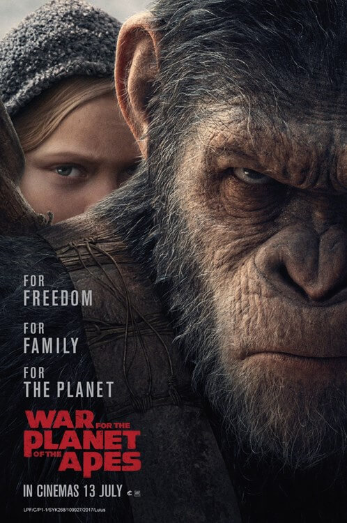 War For The Planet Of The Apes Movie Poster