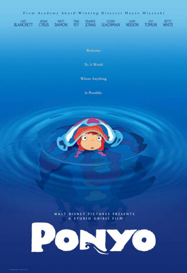 Ponyo On The Cliff By The Sea Movie Poster