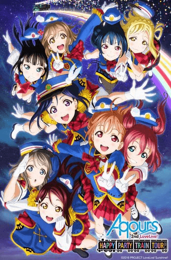 Love Live! Sunshine!! Aqours 2nd Lovelive! Happy Party Train Tour Movie Poster