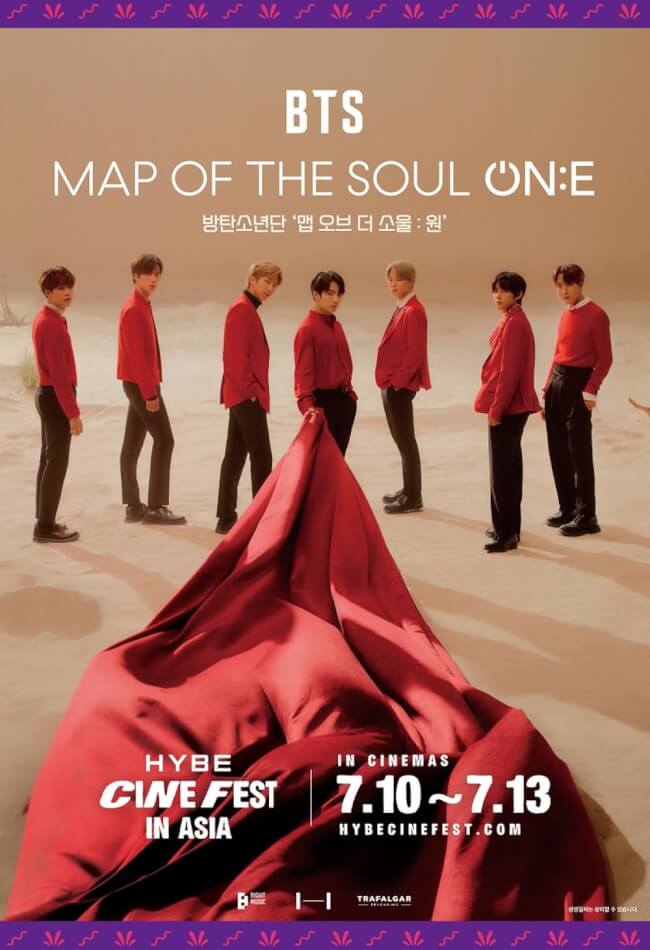 BTS Map Of The Soul ON:E Movie Poster