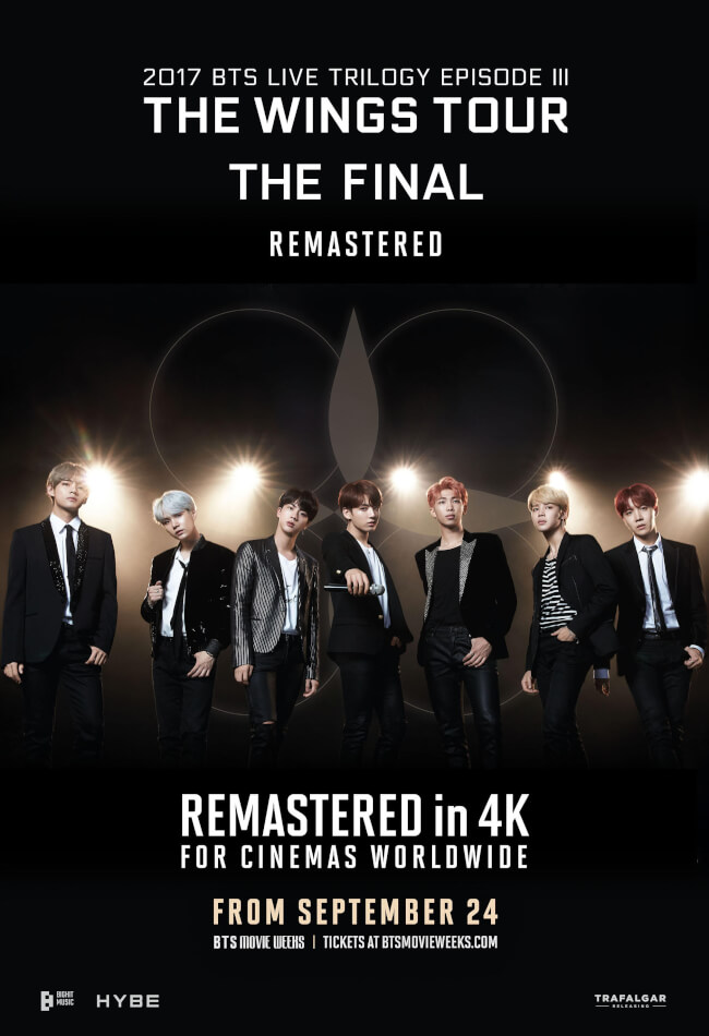 BTS 2017 Live Trilogy Episode III: The Wings Tour The Final Remastered Movie Poster