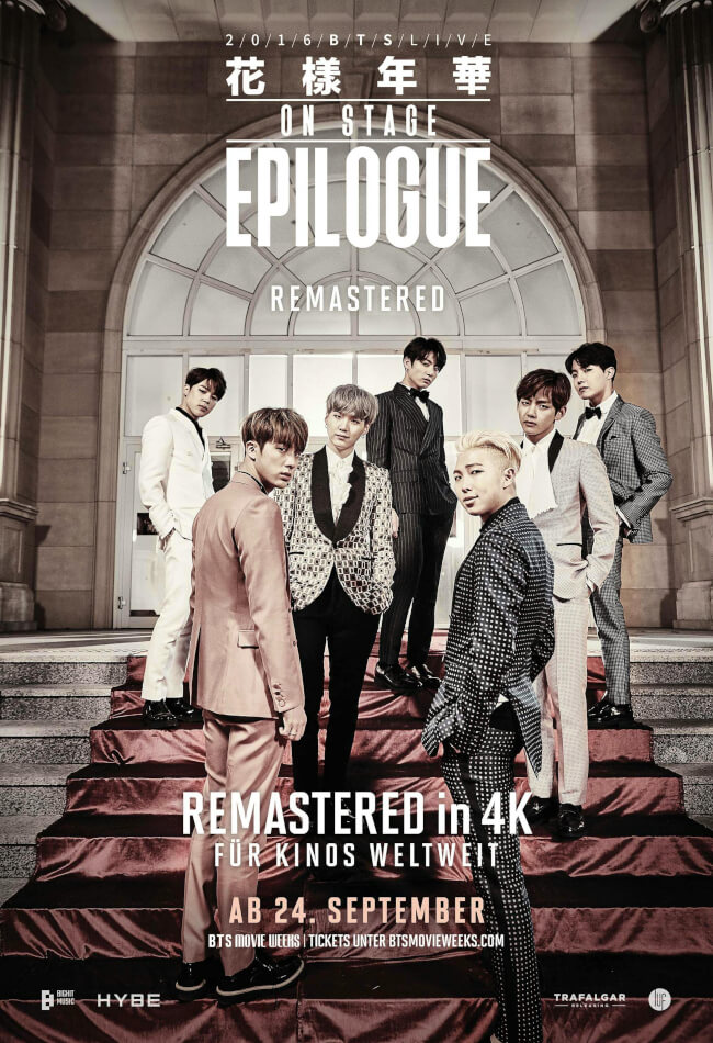 BTS 2016 HYYH On Stage : Epilogue Remastered Movie Poster
