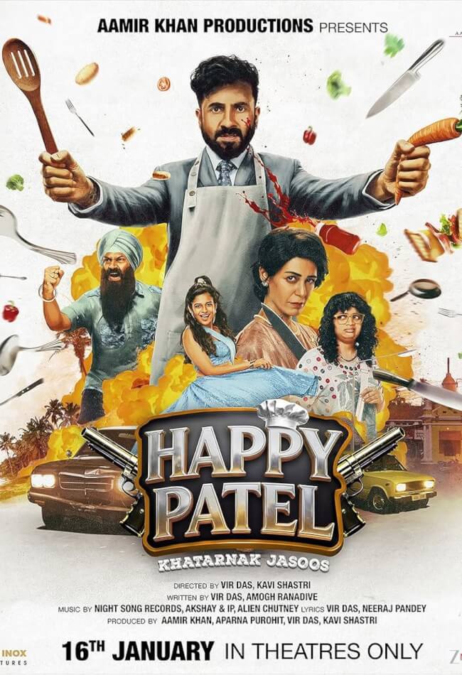 Happy Patel: Khatarnak Jasoos Movie Poster