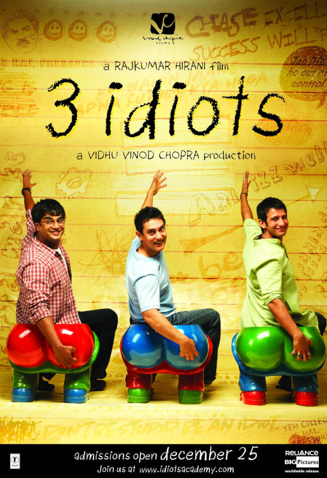 3 Idiots Movie Poster