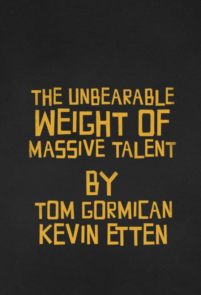 The Unbearable Weight Of Massive Talent Movie Poster