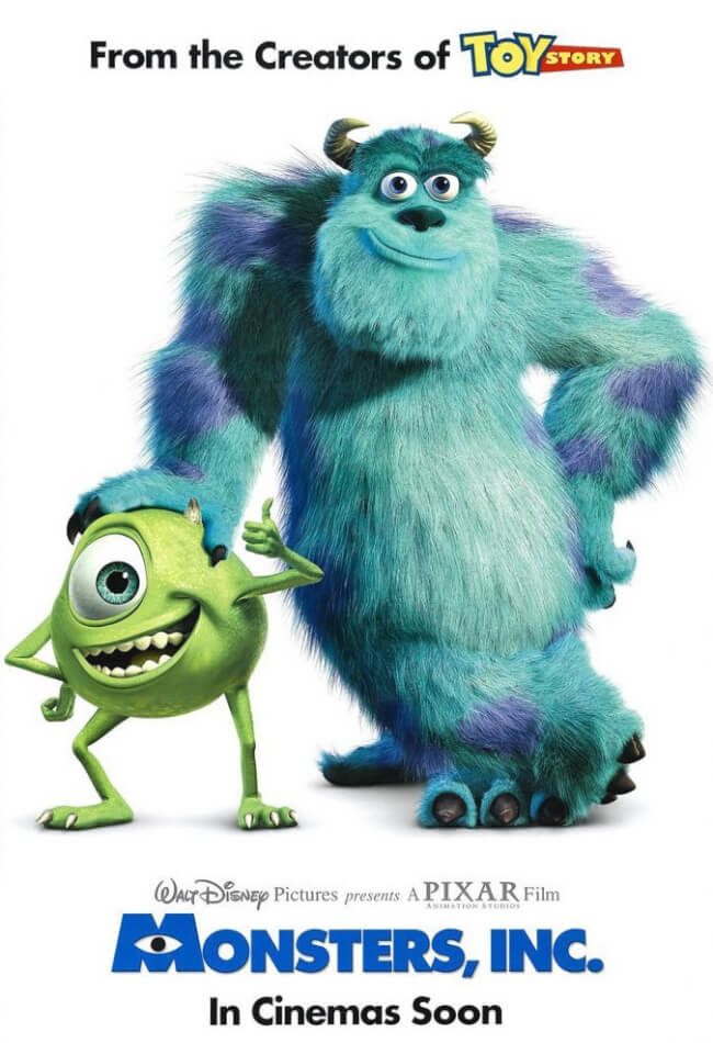 Monsters, Inc  Movie Poster