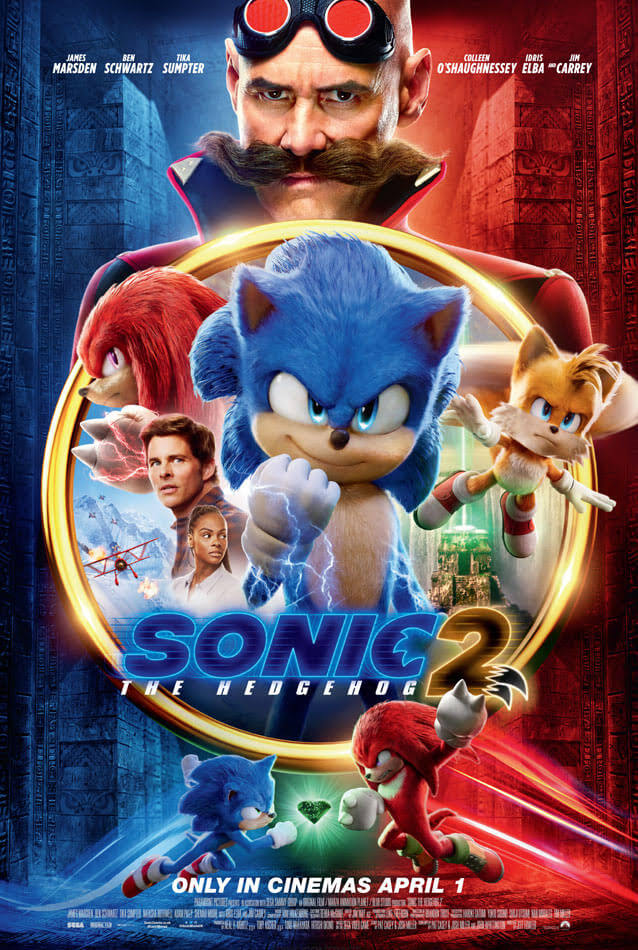 Sonic the hedgehog 2 Movie Poster