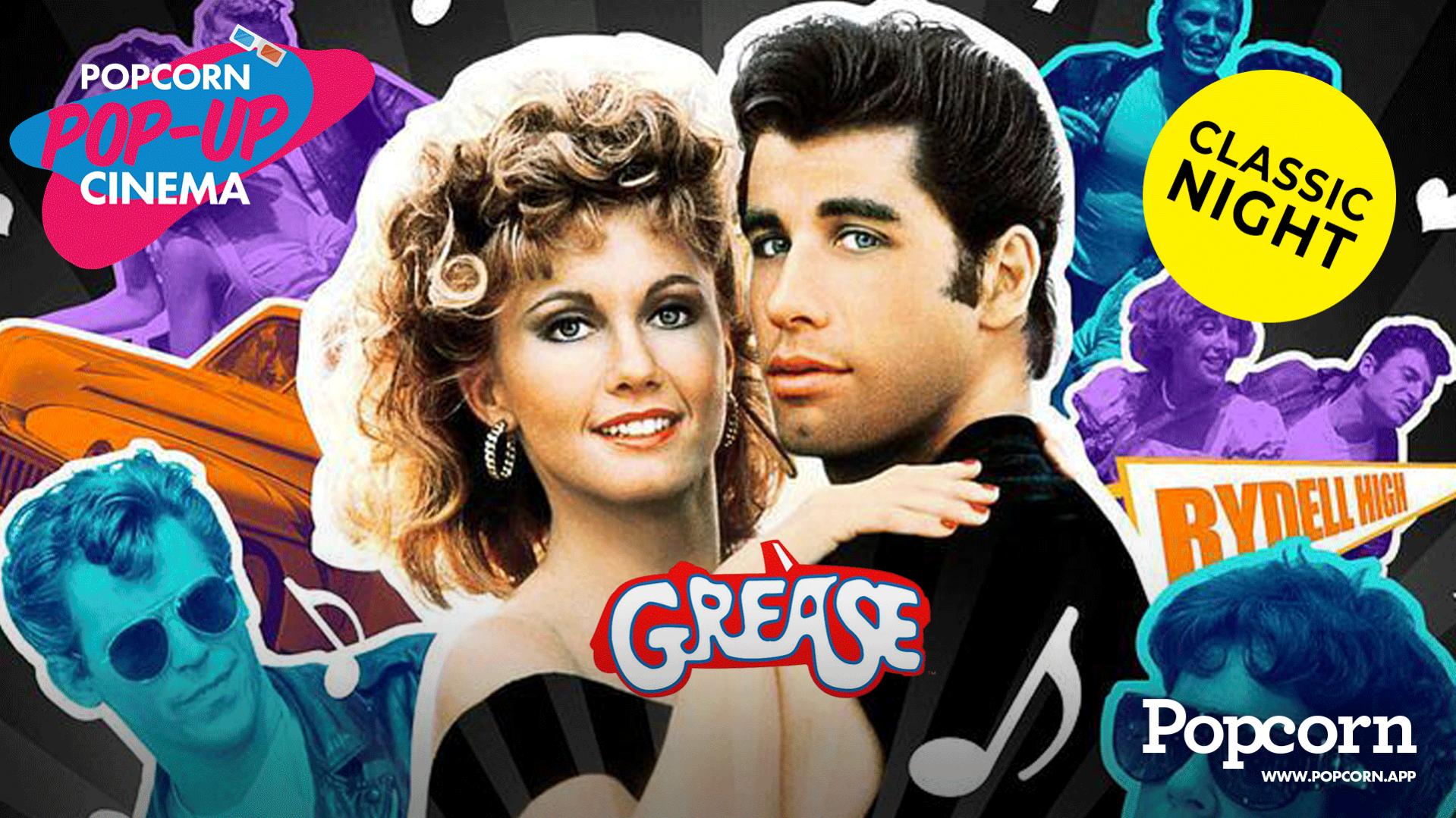 Grease Pop-Up Cinema by Popcorn App